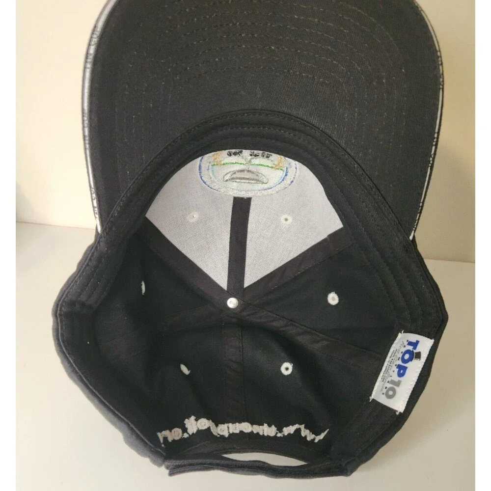 American Cancer Society 2002 Tin Cup Golf Tournament Carolinas Adj Strapback Blk